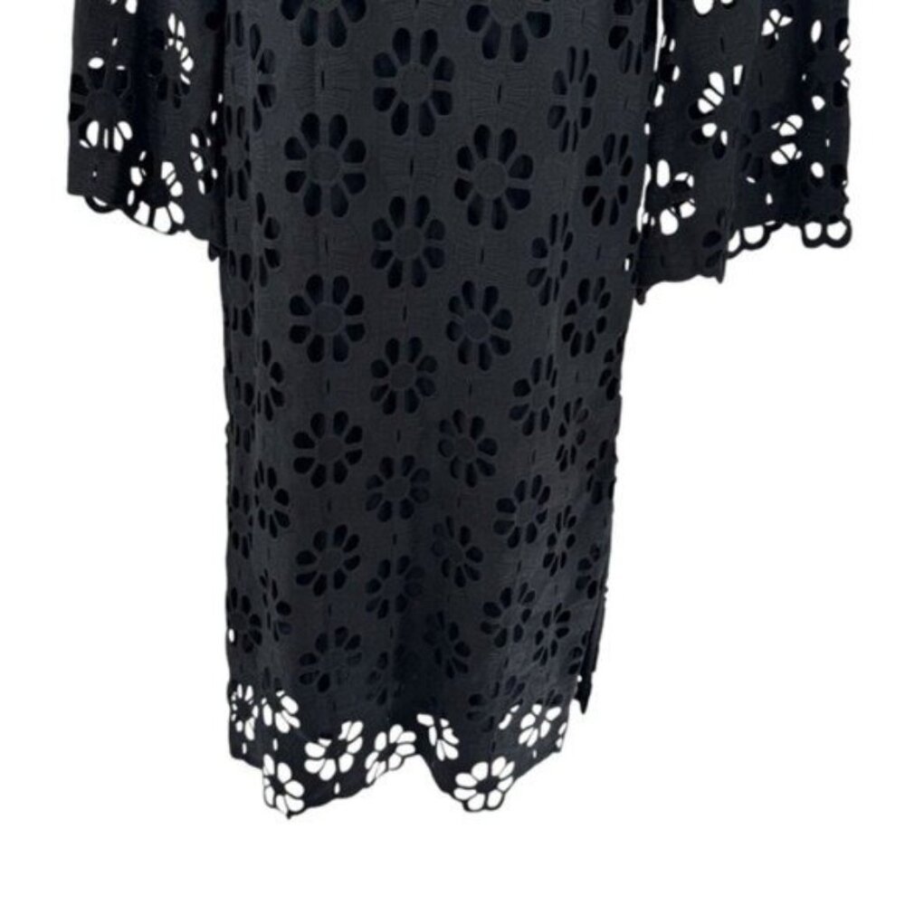 Tuckernuck Black Floral Eyelet Midi Dress - Picture 6 of 11